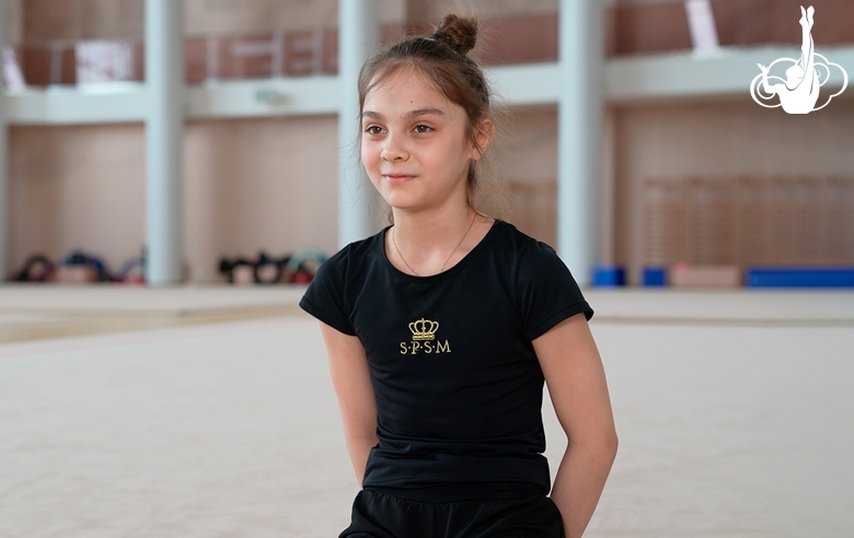 A gymnast from Kuwait arrived in the Academy for the training camp