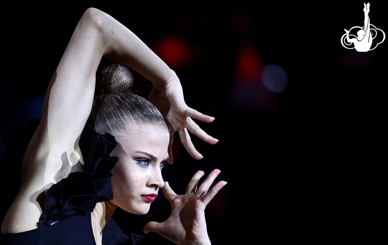 Elizaveta Zorkina (Belarus) during a performance at the gala show