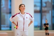 Олимпийская чемпионка Алина Кабаева на тренировке в Академии
