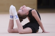 Young gymnast during the selection process