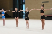 Young gymnasts during Academy selection