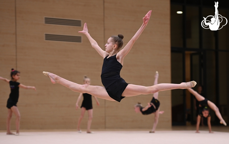 A young gymnast during the selection