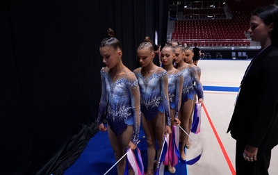 Focus and a sense of responsibility, that was the mindset of the junior group gymnasts as they took the floor for the third stage of the Cup of the Strongest