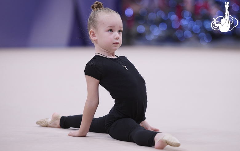 Young gymnast at an audition