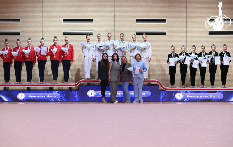 Winners and runners-up of the all-Russian Sky Grace Cup competition in group exercises