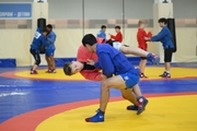 Participants of the training camp during training at the Martial Arts Academy
