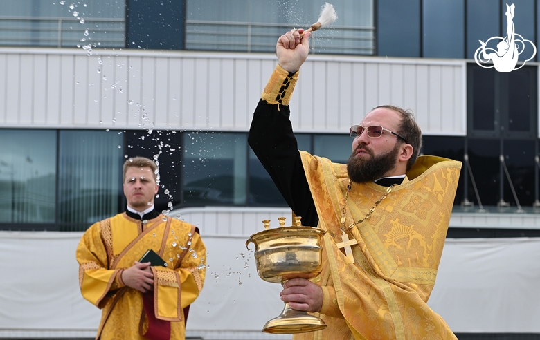 A prayer service for the blessing of the upcoming chapel construction was held on the territory of the Academy