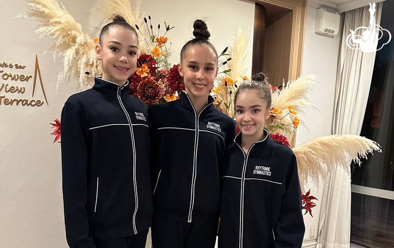 Ulyana Janus, Mariia Borisova and Ksenia Savinova arrived in Tokyo for the AEON Cup tournament
