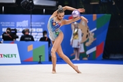 Anna Popova during the ball exercise