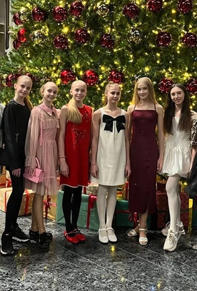 The Academy group exercises team attended the The Nutcracker ballet