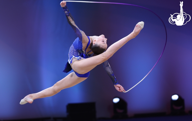 Margarita Zhurovich during the rope exercise