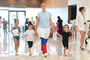 Academy Coach Anna Ustsova with young participants in selection