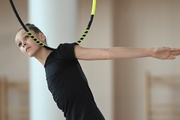 Gymnast from Belgorod during exercise with a hoop