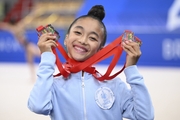 Asel Arapova with medals