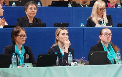 Российские судьи Ольга Фролова и Ольга Минигалина работают на чемпионате Европы