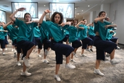 Alla Dukhova's TODES dance studio dancers at the Martial Arts Academy