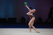 Julia Bogdanova during the ball exercise