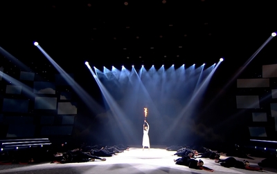 Мария Борисова готовит программу со скакалкой под музыку из номера «Мужество. Воин по имени Зоя»