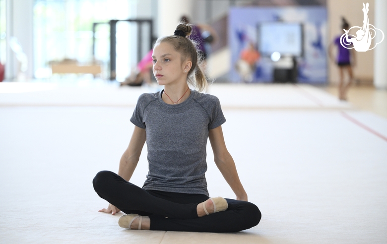 Jimena Dominguez during training