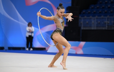 Sofia Ilteryakova won bronze at the Baku World Cup in the hoop exercise