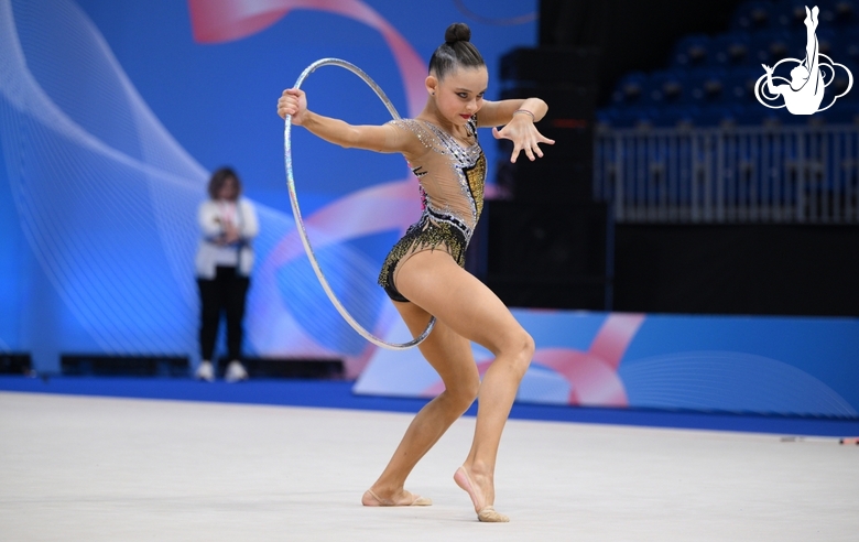 Sofia Ilteryakova won bronze at the Baku World Cup in the hoop exercise