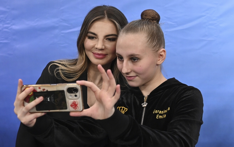 March 18, 2024.  Olympic champion Alina Kabaeva at the interregional Far Eastern Federal District and Siberian Federal District tournament according to the rules of the International Sky Grace Rhythmic Gymnastics Clubs Association in Novosibirsk