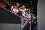 September 19, 2026. Olympic champion Alina Kabaeva with fans at the third stage of the Cup of the Strongest in St. Petersburg