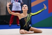 Mariia Borisova during the exercise without object