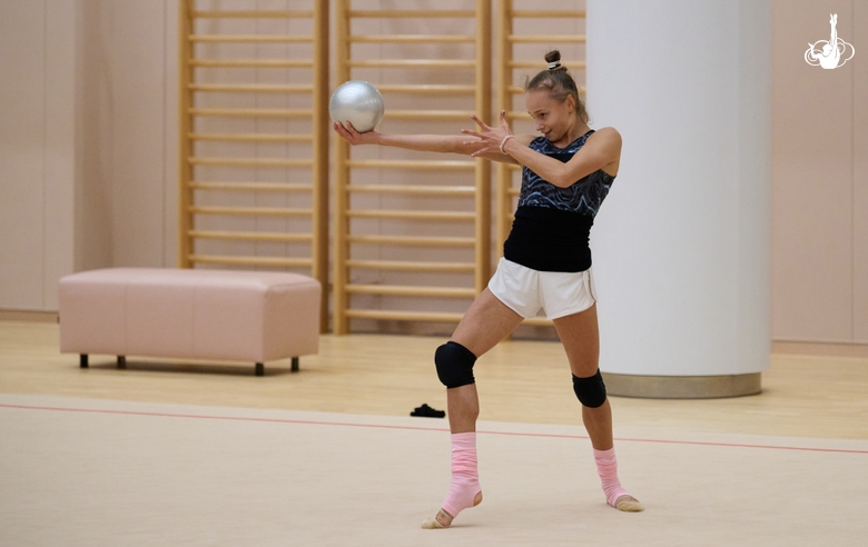 Yana Zaikina during a training session at the Academy