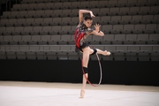 Anna Vakulenko during a control training session before the Russian Championship