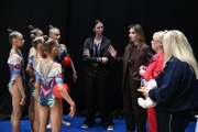 September 19, 2026. Olympic champion Alina Kabaeva with the Academy group gymnasts and their coaches
