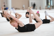 Gymnast from Belgorod during training