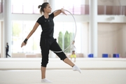 Dina Averina during the training session in the Academy