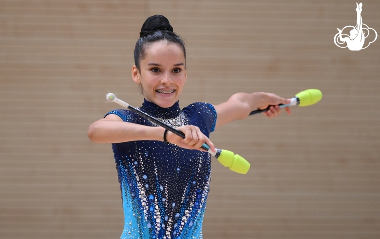 Гимнастка с Кубы Изабелла Рохас вышла в финал Панамериканского чемпионата в упражнении с булавами