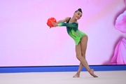 Taisiya Serdyukova during a ball routine