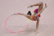 Exercise with a hoop. Anastasia Salos (Belarus)