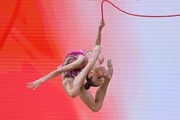 Veronika Malinina during the rope exercise