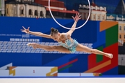 Kristina Voitenko during the hoop exercise