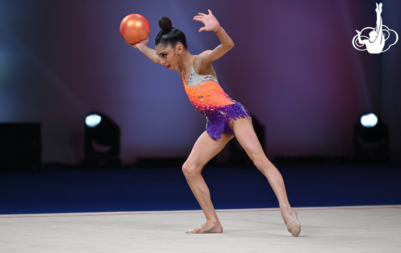 Selena Movsesyan during the ball exercise