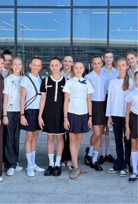 The gymnasts and coaches of the Academy attended the Shostakovich Time concert program