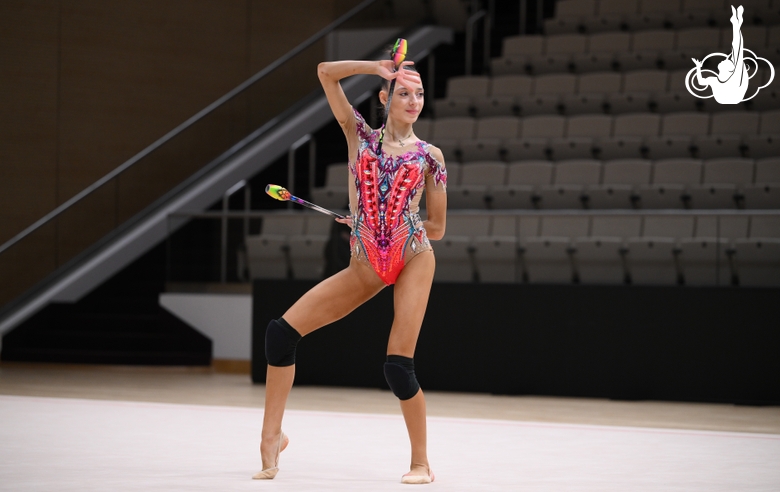 Sofia Vorobyova during a control training session before the Russian Championship