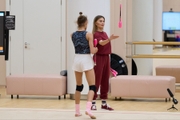 Olympic champion Alina Kabaeva during a training session at the Academy