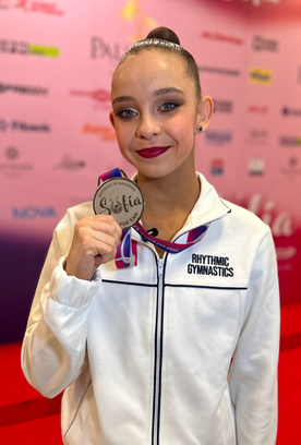 Sofia Ilteryakova and the group exercise team got medals of the World Cup stage in Bulgaria