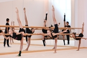 Yana Zaikina, Miroslava Monina and Sabina Samatova  (left to right) during choreography