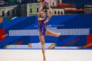 Lala Kramarenko during the ball exercise