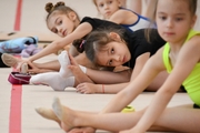 Gymnast during training at the Academy