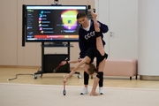 October 2, 2026. Olympic champion Alina Kabaeva and Alisa Shunina during a training session at the Academy