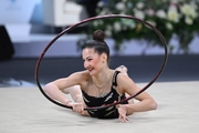 Andrea Nikolova during the hoop exercise