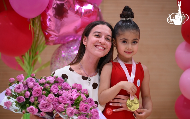 The winner of the mAlinka tournament with the Academy coach Elizaveta Chernova