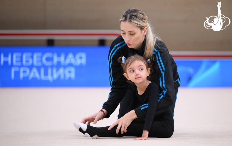 Участница первого отбора в группы дошкольного образования на новый учебный год с тренером Ольгой Фроловой